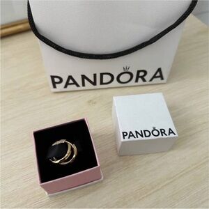Pandora Gold Intertwined Earrings